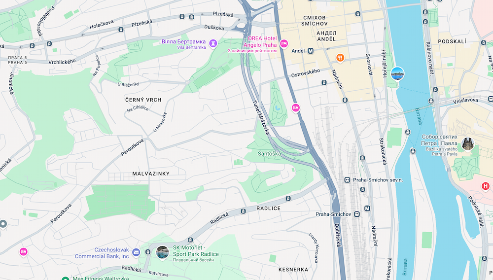 Карта расположения мастерской